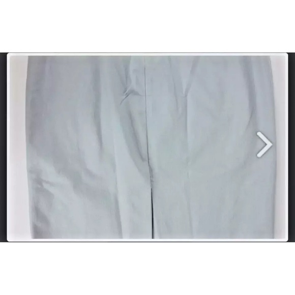 BANANA REPUBLIC Midi Ponte Sheath Dress V Neck Heather Light Blue Size 0 - NWT - Picture 6 of 12